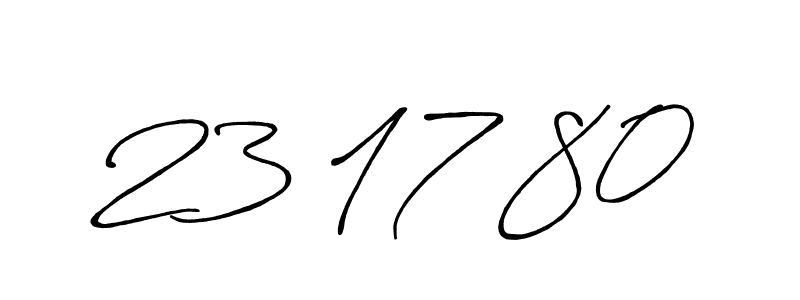 Also we have 23 17 80 name is the best signature style. Create professional handwritten signature collection using Antro_Vectra_Bolder autograph style. 23 17 80 signature style 7 images and pictures png