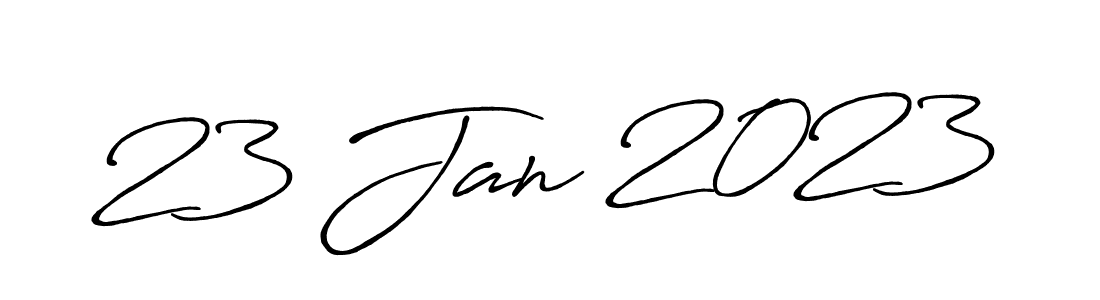 Create a beautiful signature design for name 23 Jan 2023. With this signature (Antro_Vectra_Bolder) fonts, you can make a handwritten signature for free. 23 Jan 2023 signature style 7 images and pictures png