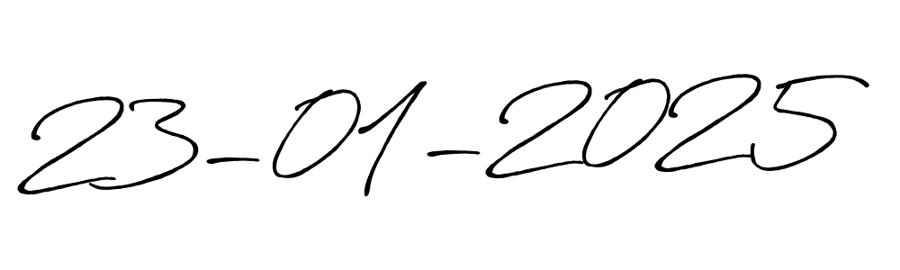 Similarly Antro_Vectra_Bolder is the best handwritten signature design. Signature creator online .You can use it as an online autograph creator for name 23-01-2025. 23-01-2025 signature style 7 images and pictures png