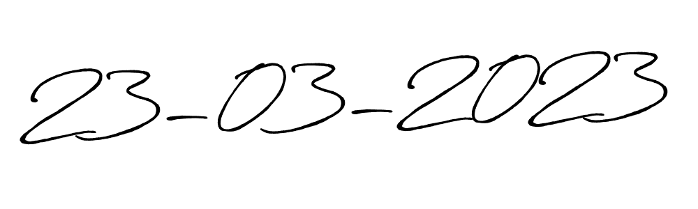 How to make 23-03-2023 signature? Antro_Vectra_Bolder is a professional autograph style. Create handwritten signature for 23-03-2023 name. 23-03-2023 signature style 7 images and pictures png