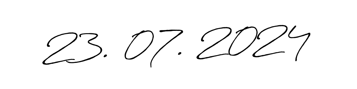 Make a beautiful signature design for name 23. 07. 2024. With this signature (Antro_Vectra_Bolder) style, you can create a handwritten signature for free. 23. 07. 2024 signature style 7 images and pictures png