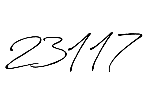 Also we have 23117 name is the best signature style. Create professional handwritten signature collection using Antro_Vectra_Bolder autograph style. 23117 signature style 7 images and pictures png