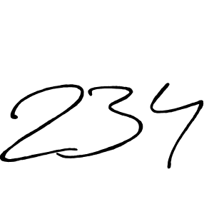 Use a signature maker to create a handwritten signature online. With this signature software, you can design (Antro_Vectra_Bolder) your own signature for name 234. 234 signature style 7 images and pictures png