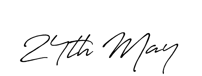 Also we have 24th May name is the best signature style. Create professional handwritten signature collection using Antro_Vectra_Bolder autograph style. 24th May signature style 7 images and pictures png