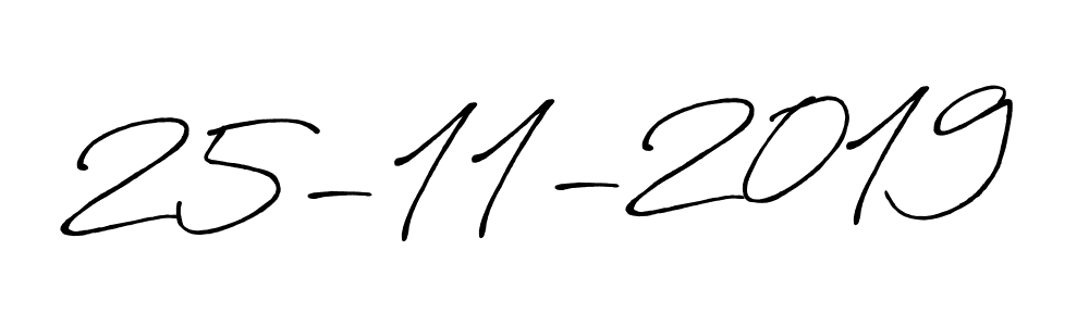 Make a beautiful signature design for name 25-11-2019. With this signature (Antro_Vectra_Bolder) style, you can create a handwritten signature for free. 25-11-2019 signature style 7 images and pictures png