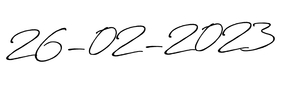 How to Draw 26-02-2023 signature style? Antro_Vectra_Bolder is a latest design signature styles for name 26-02-2023. 26-02-2023 signature style 7 images and pictures png
