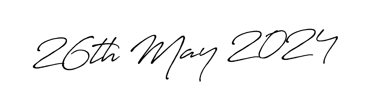 Design your own signature with our free online signature maker. With this signature software, you can create a handwritten (Antro_Vectra_Bolder) signature for name 26th May 2024. 26th May 2024 signature style 7 images and pictures png