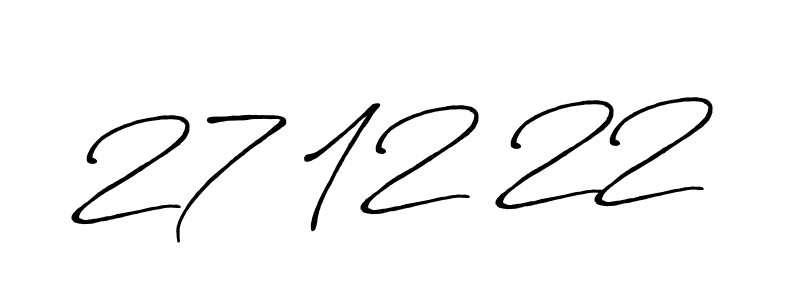 Make a beautiful signature design for name 27 12 22. Use this online signature maker to create a handwritten signature for free. 27 12 22 signature style 7 images and pictures png