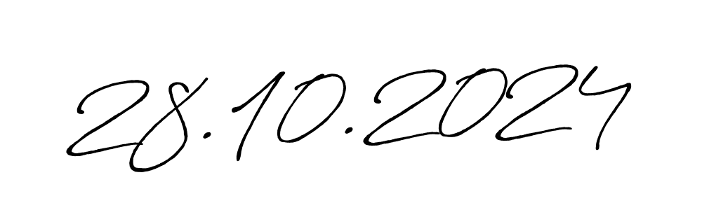 Create a beautiful signature design for name 28.10.2024. With this signature (Antro_Vectra_Bolder) fonts, you can make a handwritten signature for free. 28.10.2024 signature style 7 images and pictures png