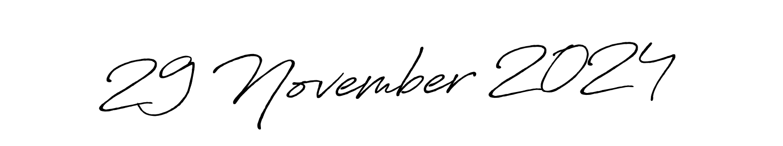 Design your own signature with our free online signature maker. With this signature software, you can create a handwritten (Antro_Vectra_Bolder) signature for name 29 November 2024. 29 November 2024 signature style 7 images and pictures png