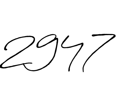 Design your own signature with our free online signature maker. With this signature software, you can create a handwritten (Antro_Vectra_Bolder) signature for name 2947. 2947 signature style 7 images and pictures png