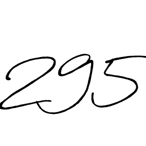 How to make 295 signature? Antro_Vectra_Bolder is a professional autograph style. Create handwritten signature for 295 name. 295 signature style 7 images and pictures png