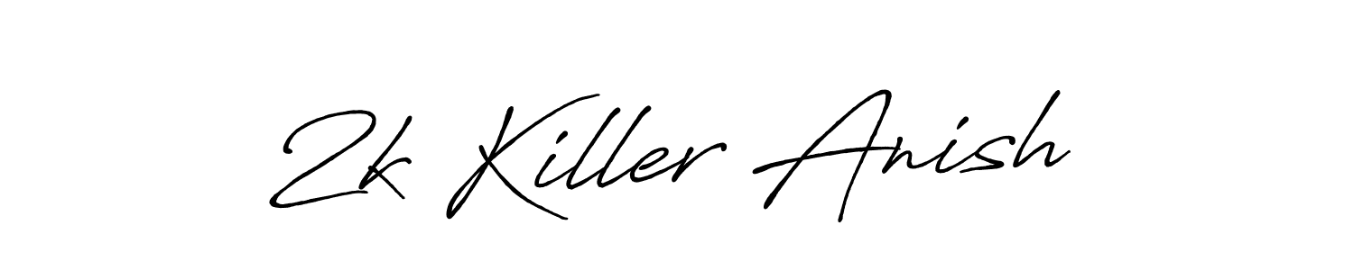 Use a signature maker to create a handwritten signature online. With this signature software, you can design (Antro_Vectra_Bolder) your own signature for name 2k Killer Anish. 2k Killer Anish signature style 7 images and pictures png