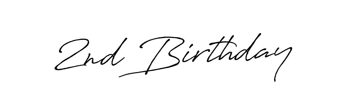Use a signature maker to create a handwritten signature online. With this signature software, you can design (Antro_Vectra_Bolder) your own signature for name 2nd Birthday. 2nd Birthday signature style 7 images and pictures png