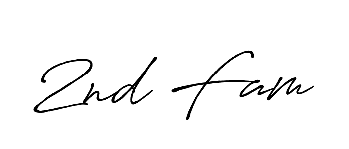 Design your own signature with our free online signature maker. With this signature software, you can create a handwritten (Antro_Vectra_Bolder) signature for name 2nd Fam. 2nd Fam signature style 7 images and pictures png