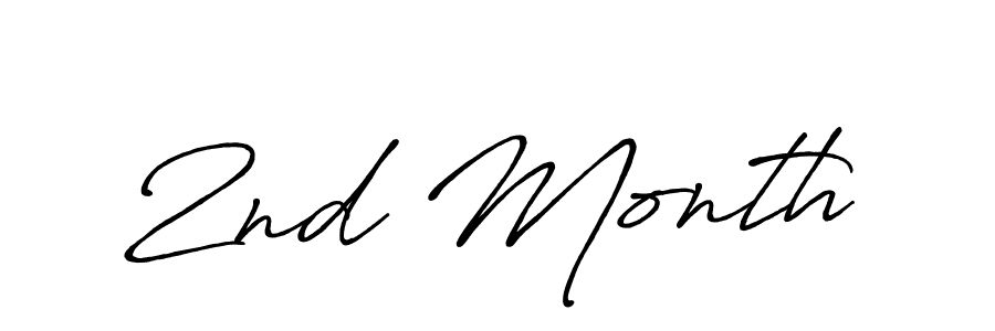How to make 2nd Month signature? Antro_Vectra_Bolder is a professional autograph style. Create handwritten signature for 2nd Month name. 2nd Month signature style 7 images and pictures png