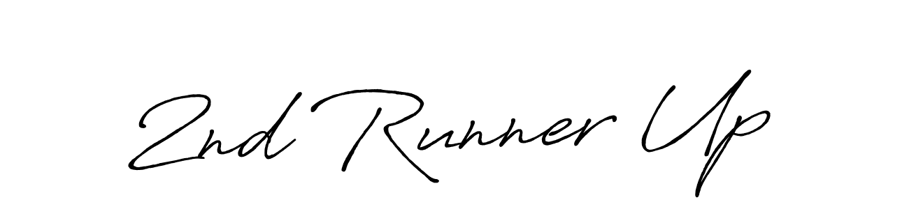 Use a signature maker to create a handwritten signature online. With this signature software, you can design (Antro_Vectra_Bolder) your own signature for name 2nd Runner Up. 2nd Runner Up signature style 7 images and pictures png