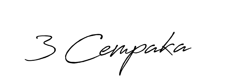 3 Cempaka stylish signature style. Best Handwritten Sign (Antro_Vectra_Bolder) for my name. Handwritten Signature Collection Ideas for my name 3 Cempaka. 3 Cempaka signature style 7 images and pictures png