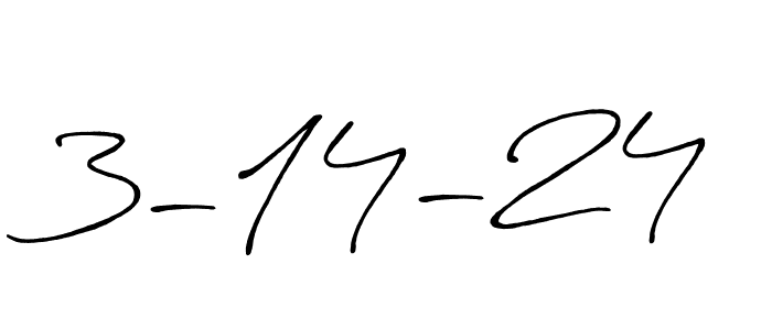 Use a signature maker to create a handwritten signature online. With this signature software, you can design (Antro_Vectra_Bolder) your own signature for name 3-14-24. 3-14-24 signature style 7 images and pictures png