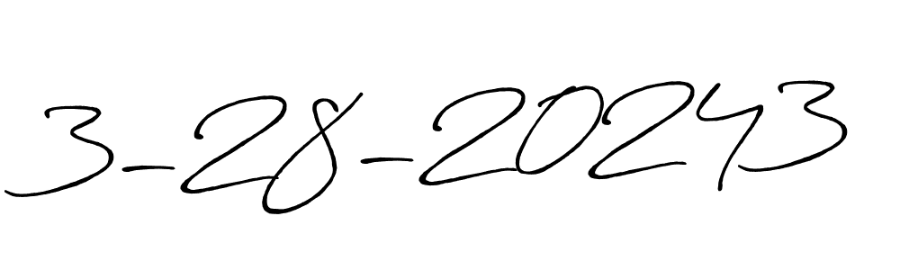 The best way (Antro_Vectra_Bolder) to make a short signature is to pick only two or three words in your name. The name 3-28-20243 include a total of six letters. For converting this name. 3-28-20243 signature style 7 images and pictures png