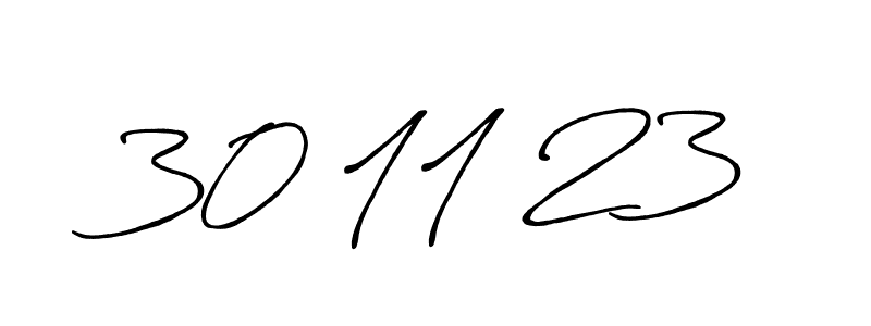 Make a beautiful signature design for name 30 11 23. With this signature (Antro_Vectra_Bolder) style, you can create a handwritten signature for free. 30 11 23 signature style 7 images and pictures png