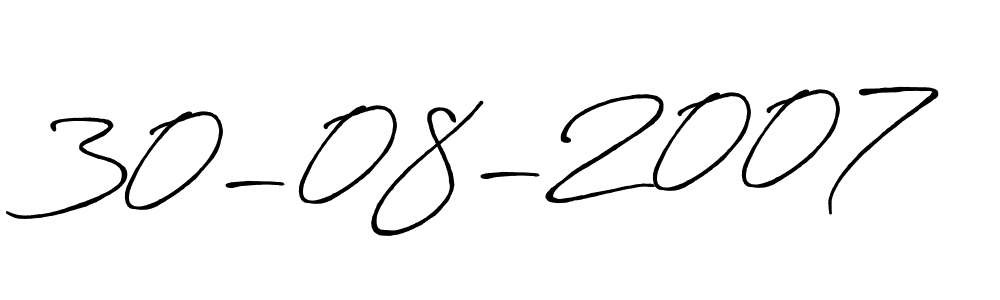 How to make 30-08-2007 signature? Antro_Vectra_Bolder is a professional autograph style. Create handwritten signature for 30-08-2007 name. 30-08-2007 signature style 7 images and pictures png