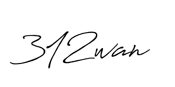 How to make 312wan signature? Antro_Vectra_Bolder is a professional autograph style. Create handwritten signature for 312wan name. 312wan signature style 7 images and pictures png