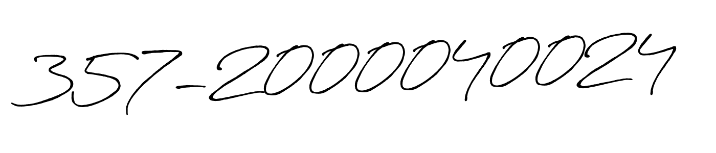 How to make 357-2000040024 signature? Antro_Vectra_Bolder is a professional autograph style. Create handwritten signature for 357-2000040024 name. 357-2000040024 signature style 7 images and pictures png