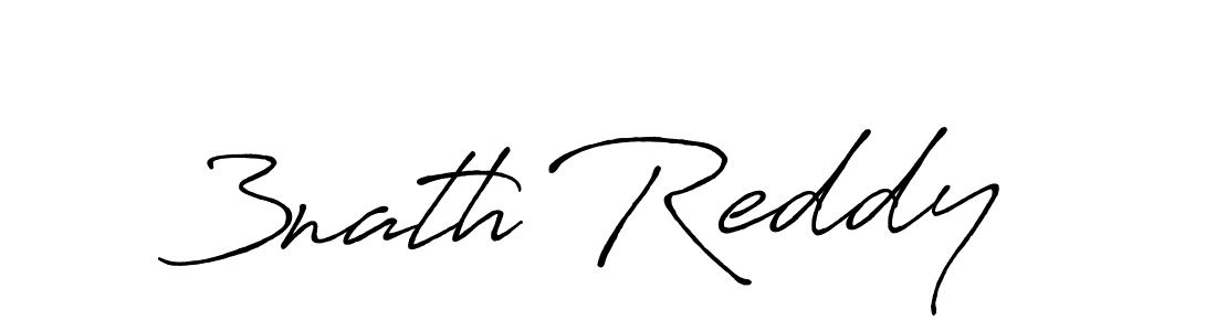 Design your own signature with our free online signature maker. With this signature software, you can create a handwritten (Antro_Vectra_Bolder) signature for name 3nath Reddy. 3nath Reddy signature style 7 images and pictures png