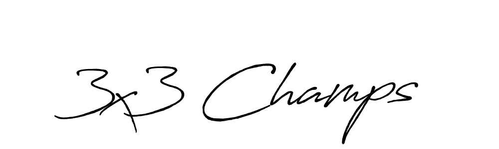 Also You can easily find your signature by using the search form. We will create 3x3 Champs name handwritten signature images for you free of cost using Antro_Vectra_Bolder sign style. 3x3 Champs signature style 7 images and pictures png