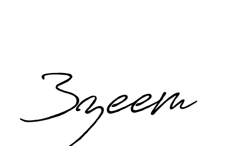 Design your own signature with our free online signature maker. With this signature software, you can create a handwritten (Antro_Vectra_Bolder) signature for name 3zeem. 3zeem signature style 7 images and pictures png