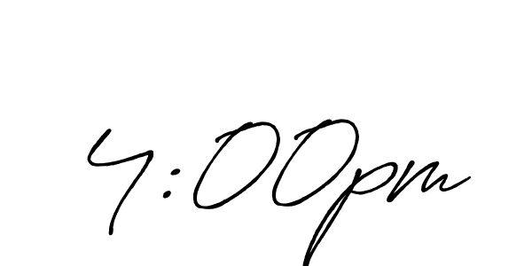 How to make 4:00pm name signature. Use Antro_Vectra_Bolder style for creating short signs online. This is the latest handwritten sign. 4:00pm signature style 7 images and pictures png