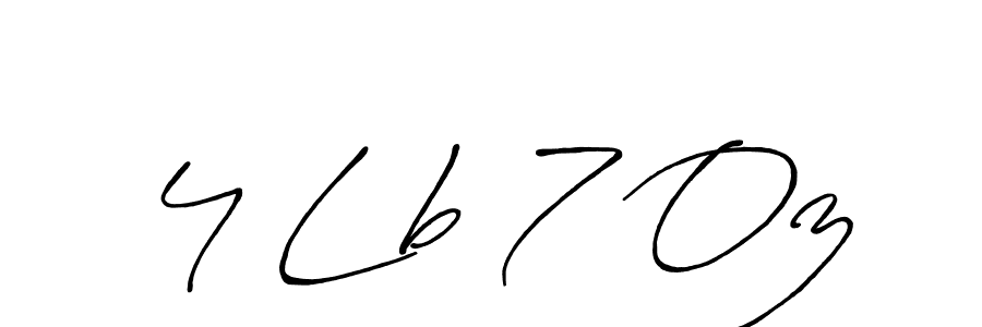 How to Draw 4 Lb 7 Oz signature style? Antro_Vectra_Bolder is a latest design signature styles for name 4 Lb 7 Oz. 4 Lb 7 Oz signature style 7 images and pictures png