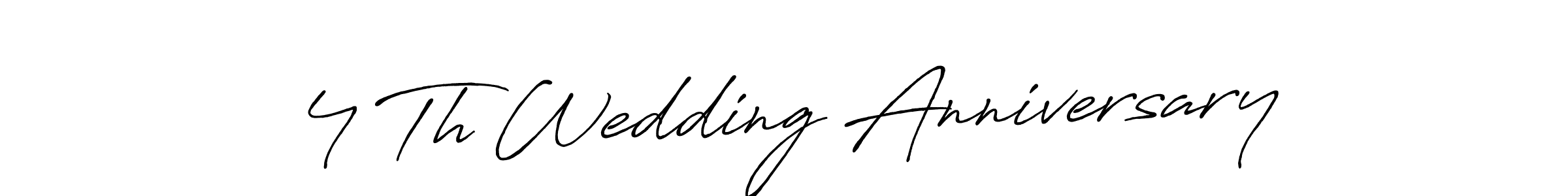 Also we have 4 Th Wedding Anniversary name is the best signature style. Create professional handwritten signature collection using Antro_Vectra_Bolder autograph style. 4 Th Wedding Anniversary signature style 7 images and pictures png