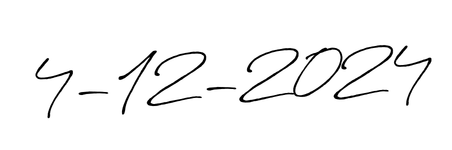 Create a beautiful signature design for name 4-12-2024. With this signature (Antro_Vectra_Bolder) fonts, you can make a handwritten signature for free. 4-12-2024 signature style 7 images and pictures png