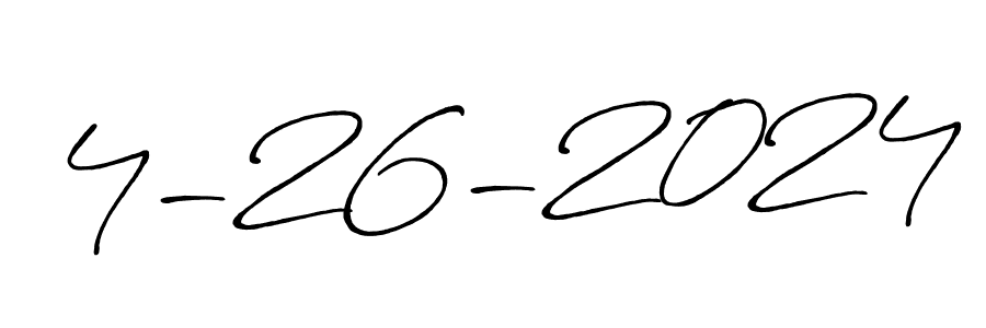 How to make 4-26-2024 name signature. Use Antro_Vectra_Bolder style for creating short signs online. This is the latest handwritten sign. 4-26-2024 signature style 7 images and pictures png
