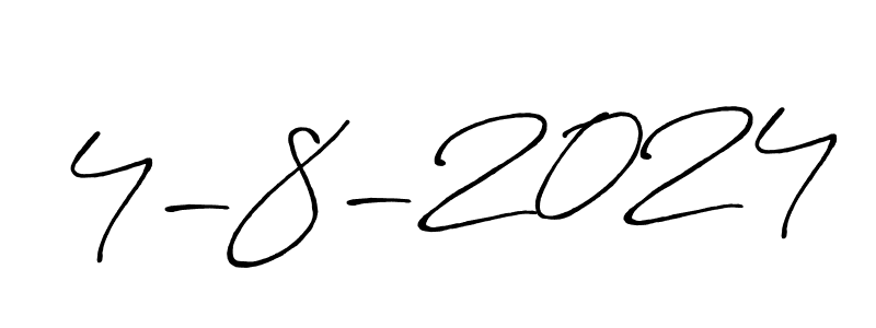 The best way (Antro_Vectra_Bolder) to make a short signature is to pick only two or three words in your name. The name 4-8-2024 include a total of six letters. For converting this name. 4-8-2024 signature style 7 images and pictures png