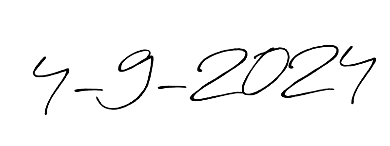 Create a beautiful signature design for name 4-9-2024. With this signature (Antro_Vectra_Bolder) fonts, you can make a handwritten signature for free. 4-9-2024 signature style 7 images and pictures png