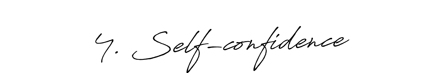 How to make 4. Self-confidence name signature. Use Antro_Vectra_Bolder style for creating short signs online. This is the latest handwritten sign. 4. Self-confidence signature style 7 images and pictures png