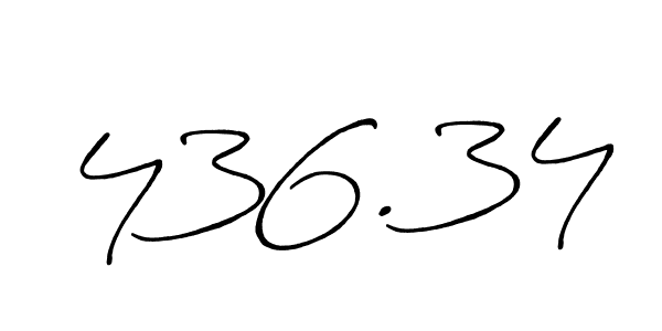 How to make 436.34 signature? Antro_Vectra_Bolder is a professional autograph style. Create handwritten signature for 436.34 name. 436.34 signature style 7 images and pictures png