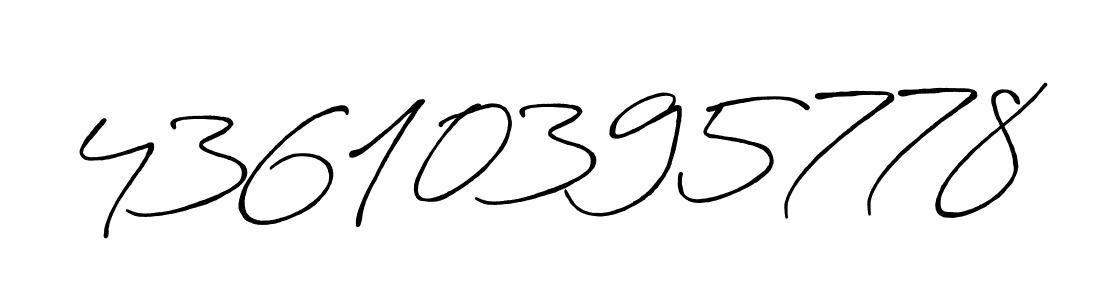 It looks lik you need a new signature style for name 43610395778. Design unique handwritten (Antro_Vectra_Bolder) signature with our free signature maker in just a few clicks. 43610395778 signature style 7 images and pictures png