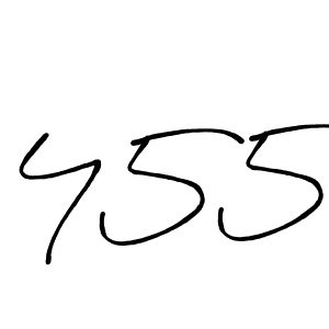 Make a beautiful signature design for name 455. With this signature (Antro_Vectra_Bolder) style, you can create a handwritten signature for free. 455 signature style 7 images and pictures png