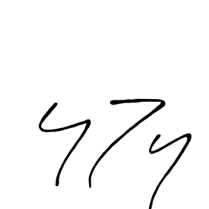 Similarly Antro_Vectra_Bolder is the best handwritten signature design. Signature creator online .You can use it as an online autograph creator for name 47y. 47y signature style 7 images and pictures png