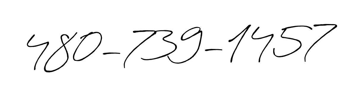 Design your own signature with our free online signature maker. With this signature software, you can create a handwritten (Antro_Vectra_Bolder) signature for name 480-739-1457. 480-739-1457 signature style 7 images and pictures png
