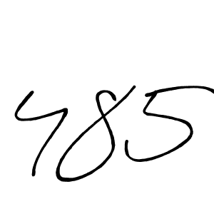 Create a beautiful signature design for name 485. With this signature (Antro_Vectra_Bolder) fonts, you can make a handwritten signature for free. 485 signature style 7 images and pictures png