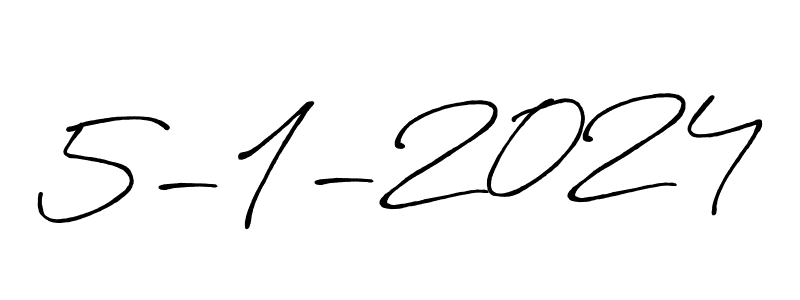 Make a beautiful signature design for name 5-1-2024. With this signature (Antro_Vectra_Bolder) style, you can create a handwritten signature for free. 5-1-2024 signature style 7 images and pictures png