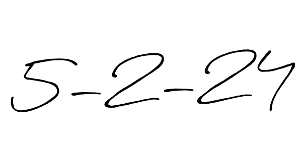 5-2-24 stylish signature style. Best Handwritten Sign (Antro_Vectra_Bolder) for my name. Handwritten Signature Collection Ideas for my name 5-2-24. 5-2-24 signature style 7 images and pictures png