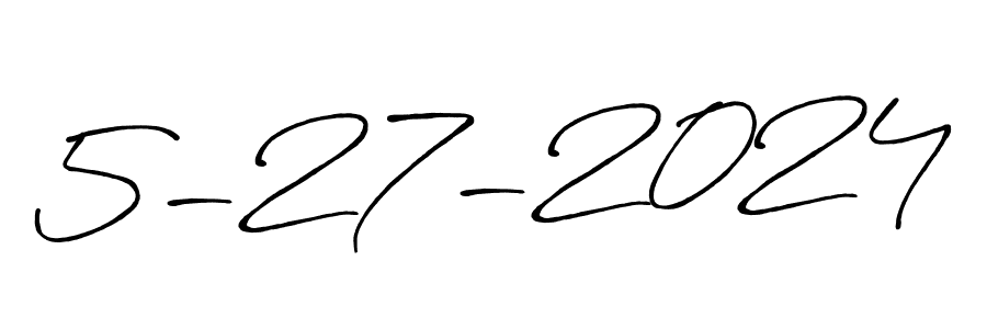 Design your own signature with our free online signature maker. With this signature software, you can create a handwritten (Antro_Vectra_Bolder) signature for name 5-27-2024. 5-27-2024 signature style 7 images and pictures png