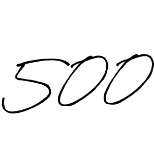 Create a beautiful signature design for name 500. With this signature (Antro_Vectra_Bolder) fonts, you can make a handwritten signature for free. 500 signature style 7 images and pictures png