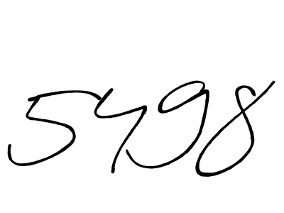 Create a beautiful signature design for name 5498. With this signature (Antro_Vectra_Bolder) fonts, you can make a handwritten signature for free. 5498 signature style 7 images and pictures png